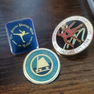 Vintage Skating  Pins